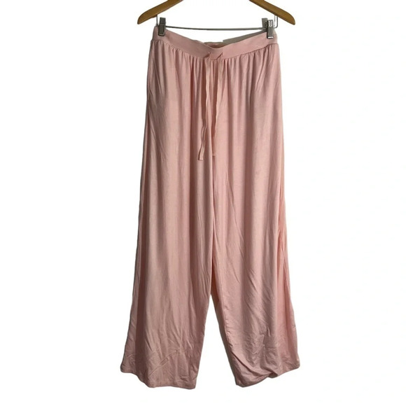 Bali Casual Lounge Pants Comfort Light Pink Soft Elastic Waistband Drawstring - Picture 1 of 6